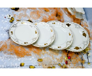 עלה זהב - צלחות בגדלים שונים