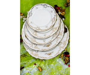 פרח נרקיס - צלחות בגדלים שונים