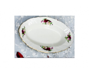 שושנה אדומה - פלטות הגשה אובל 24 ס"מ עמוק