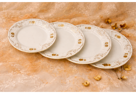 עלה זהב - צלחות בגדלים שונים