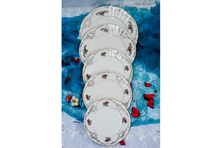 שושנת החוחים - צלחות בגדלים שונים