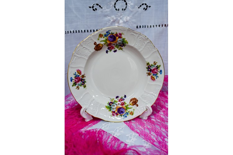 גן פרחים זהב - 18 צלחות