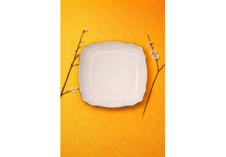 שנהב זהב - פלטה מלבנית - 40 ס"מ