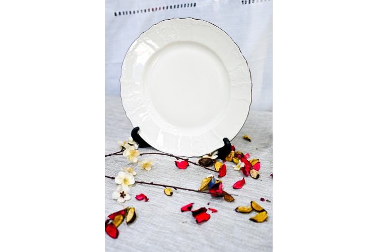 שנהב כסף - סט 18 צלחות