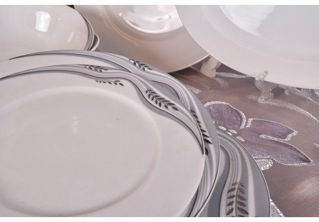 שיבולת אפור - 18 צלחות