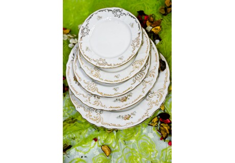 פרח נרקיס - צלחות בגדלים שונים