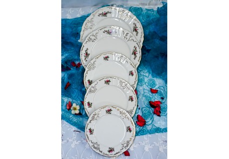 שושנת החוחים - צלחות בגדלים שונים