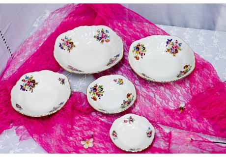 גן פרחים זהב - קערות בגדלים שונים