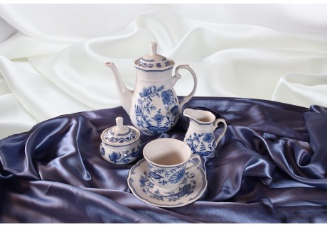 פרח אנגלי - סט קפה ותה