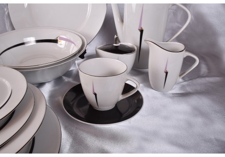סילביה סגול - סט קפה ותה