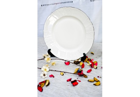 שנהב כסף - סט 18 צלחות