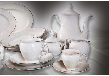 לבן כסף - סט קפה ותה