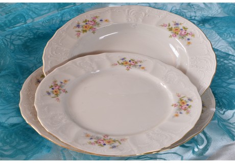 פרח צהוב - סט 18 צלחות