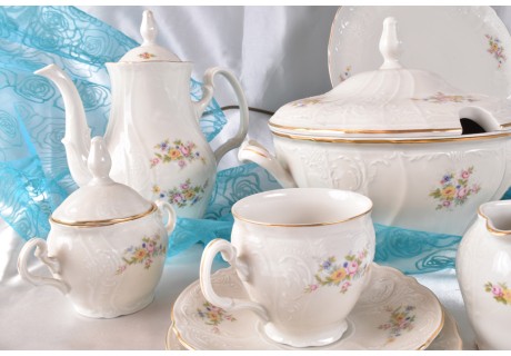 פרח צהוב - סט קפה ותה